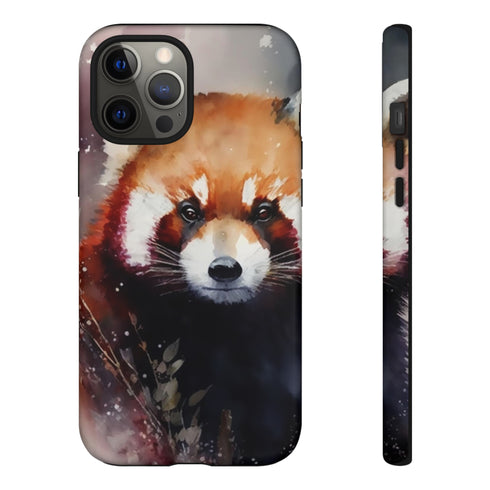 Red Panda in Watercolor - Impact Resistant Phone Case iPhone 12 Pro Max Matte